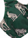 Costumi stampa leopardo con spalline verde anni '40