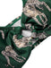 Costumi stampa leopardo con spalline verde anni '40