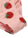 Costumi fragola lacci scollo all'americana rosa anni '50