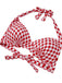 Costumi con plaid scollo all'americana lacci nero anni '50