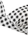 Costumi con plaid scollo all'americana lacci nero anni '50