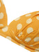 Costumi a pois a contrasto con scollo all'americana anni '50