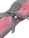 Costumi patchwork a righe scollo all'americana anni '50