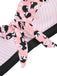 Costumi patchwork a righe scollo all'americana anni '50