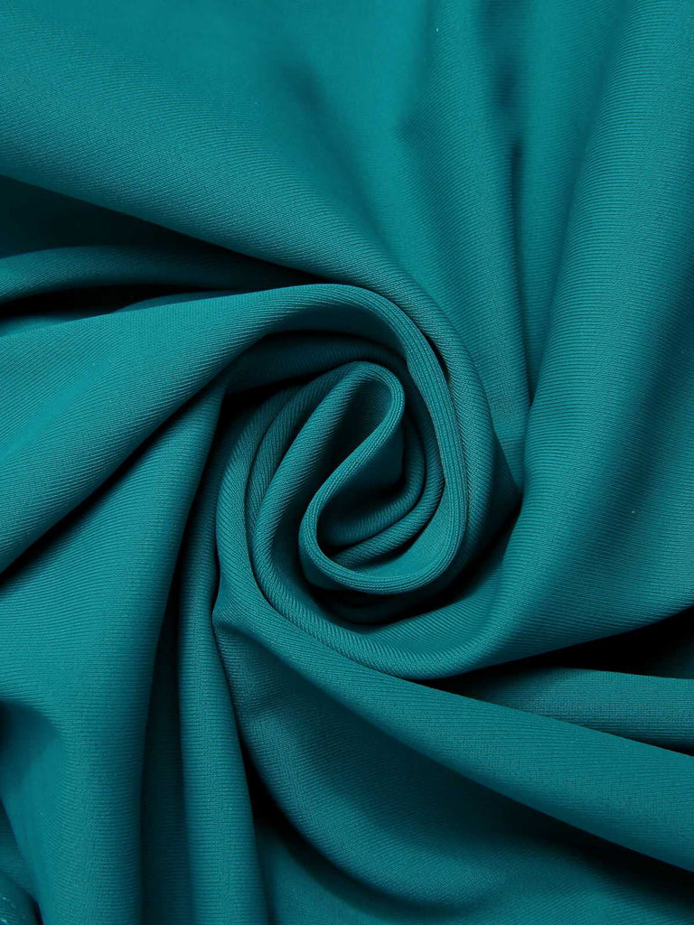 Costumi intero con scollo a V tinta unita anni '50