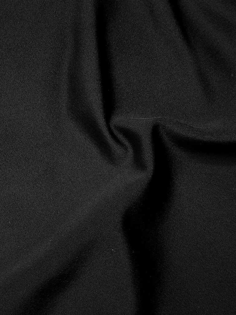 Costumi intero a righe scollo all'americana nero anni '50