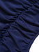 Costumi intero stampato spalline incrociate patchwork anni '50