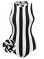 Costumi intero righe a contrasto a triangolo anni '50