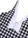 Costumi intero plaid bianco e nero anni '50