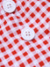 Costumi plaid scollo all'americana rosso anni '50