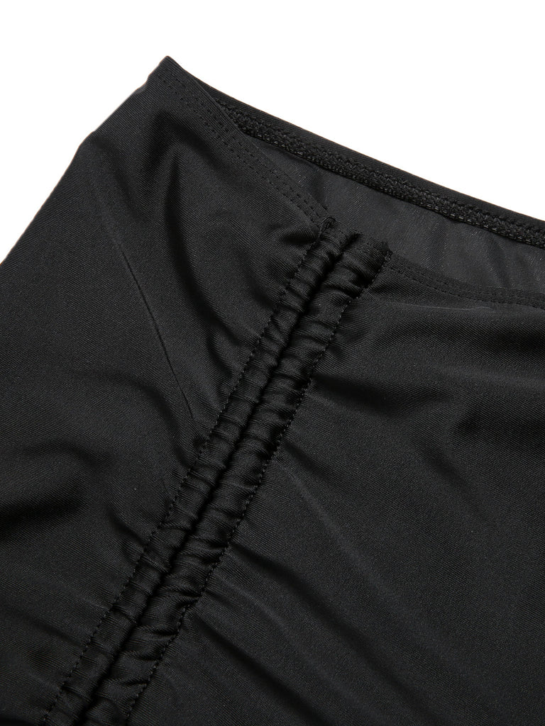 [Taglia Forti] Costumi geometrici con lacci bianco e nero anni '60