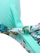 [Taglia Forti] Costumi  piante tropicali con lacci e patchwork anni '40