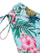 [Taglia Forti] Costumi  piante tropicali con lacci e patchwork anni '40