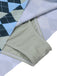 Costumi intero stampa argyle grigio blu anni '50