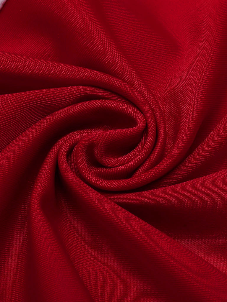 Costumi intero fragola plaid rosso anni '50
