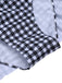 Costumi intero plaid spalline sottili patchwork blu anni '60