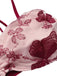 Costumi farfalla con spalline sottili bordeaux anni '50
