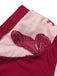 Costumi farfalla con spalline sottili bordeaux anni '50