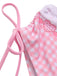 Costumi plaid cuore spalline sottili rosa anni '50