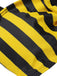 Costumi a righe scollo all'americana giallo e nero anni '70