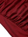 Costume da bagno arricciato scollo a V nero anni '50