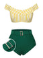 Costumi a righe con spalle scoperte multicolore anni '30