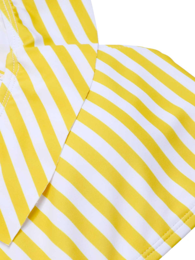 Costumi a righe con spalle scoperte multicolore anni '30