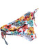 Set Bikini con lacci e copricostume tropicale anni '60