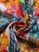 Set Bikini con lacci e copricostume tropicale anni '60