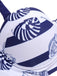 Costumi a righe scollo all'americana blu scuro anni '40
