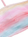 Costumi arcobaleno con fiocco in rete multicolore anni '60