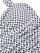 Costumi con gonna a pois scollo all'americana bianco anni '40