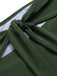 Set Bikini plaid con fiocco giallo e verde anni '50