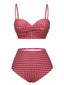 Costumi plaid gingham con spalline sottili anni '50