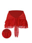 Gonna copricostume in chiffon con fiocco rosso anni '60