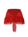 2PCS Costumi con rose e gonna copricostume blu anni '60