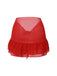 Gonna copricostume in chiffon con fiocco rosso anni '60