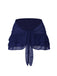 2PCS Costumi con rose e gonna copricostume blu anni '60