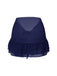 2PCS Costumi con rose e gonna copricostume blu anni '60