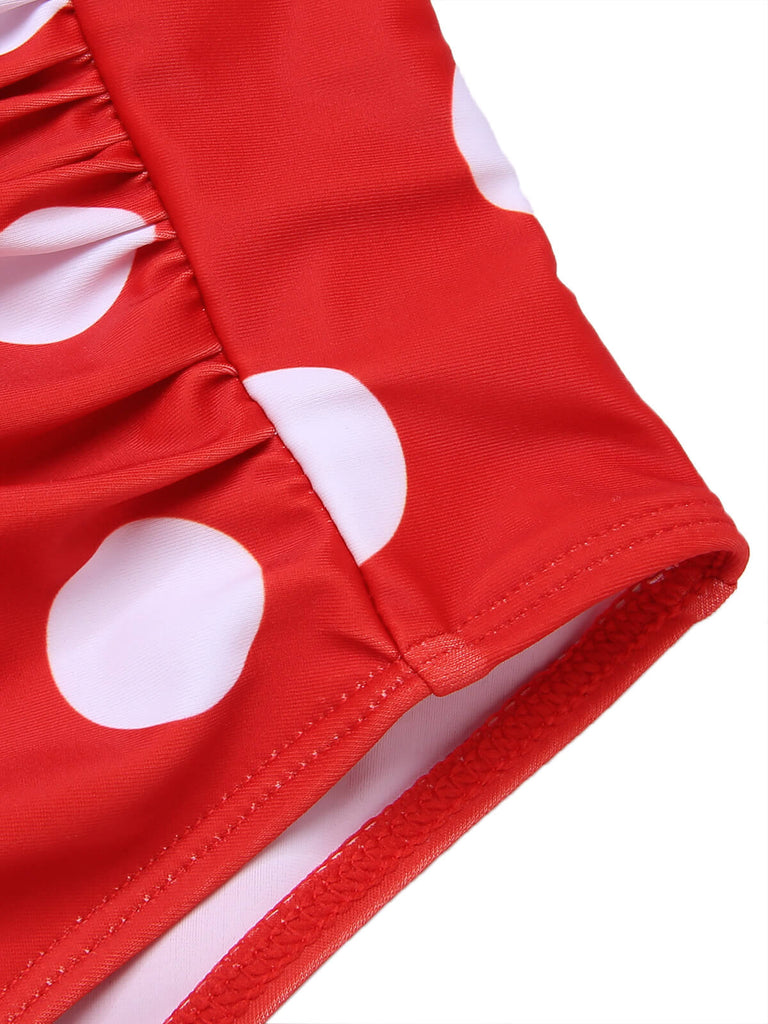 Costumi intero a pois con spalline anni '40