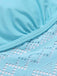 Costumi con scollo all'americana in pizzo azzurro anni '30