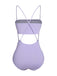 Costumi a fascia con spalline sottili viola anni '50