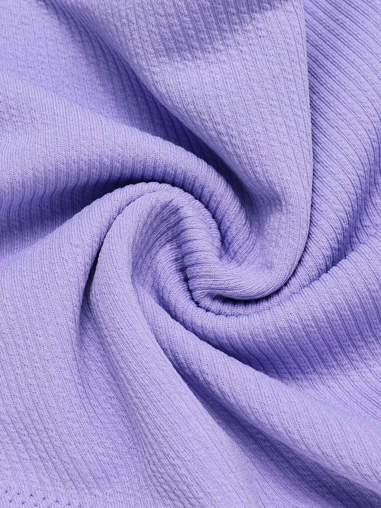Costumi a fascia con spalline sottili viola anni '50