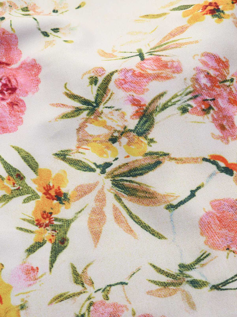 Costumi intero con fiori 3D spalline sottili anni '50