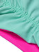 Set bikini con schiena scoperta e trecce anni '50
