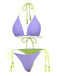 Set bikini con schiena scoperta e trecce anni '50