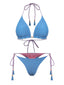 Set bikini con schiena scoperta e trecce anni '50