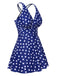 Costumi a pois con spalline incrociate anni '30