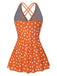 Costumi a pois con spalline incrociate anni '30