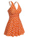 Costumi a pois con spalline incrociate anni '30